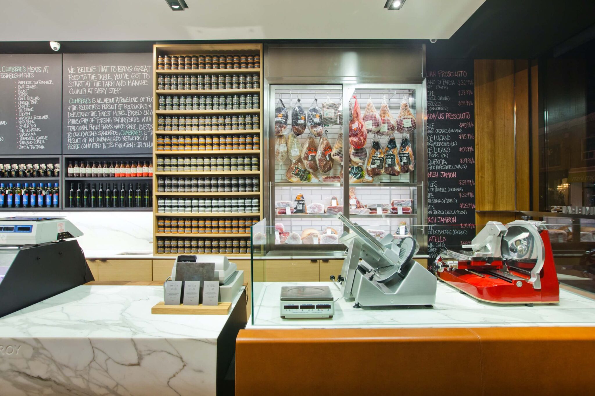 Deli counter - Cumbrae’s Queen Street