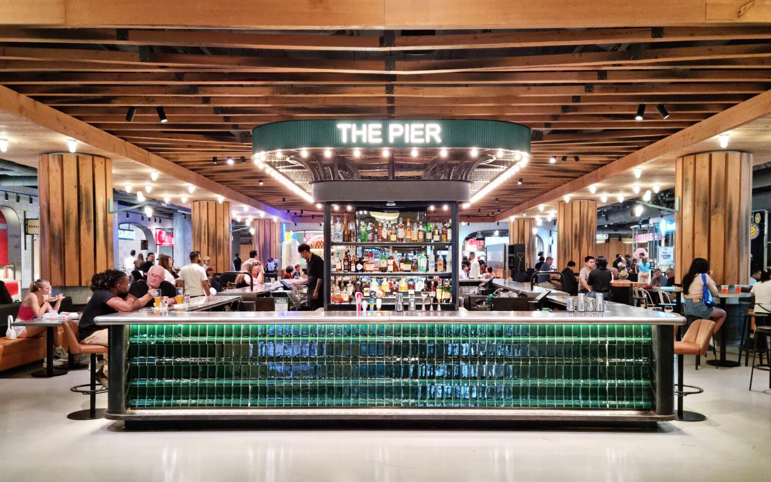 Wellington Market central bar, The Pier